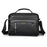 WEIXIER D845 Men Messenger Bag Vintage PU Leather Crossbody Shoulder Pouch - Black - 1