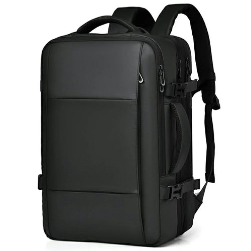 WEIXIER B703 For Men Expandable Backpack Waterproof Travel Laptop Bag Outdoor Business Daypack - Black - 1
