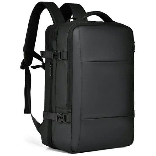 WEIXIER B703 For Men Expandable Backpack Waterproof Travel Laptop Bag Outdoor Business Daypack - Black - 2