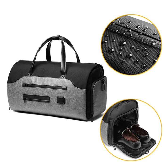 OZUKO 9288 Folding Business Travel Handbag Outdoor Waterproof Multifunctional Fitness Bag for Men - 3