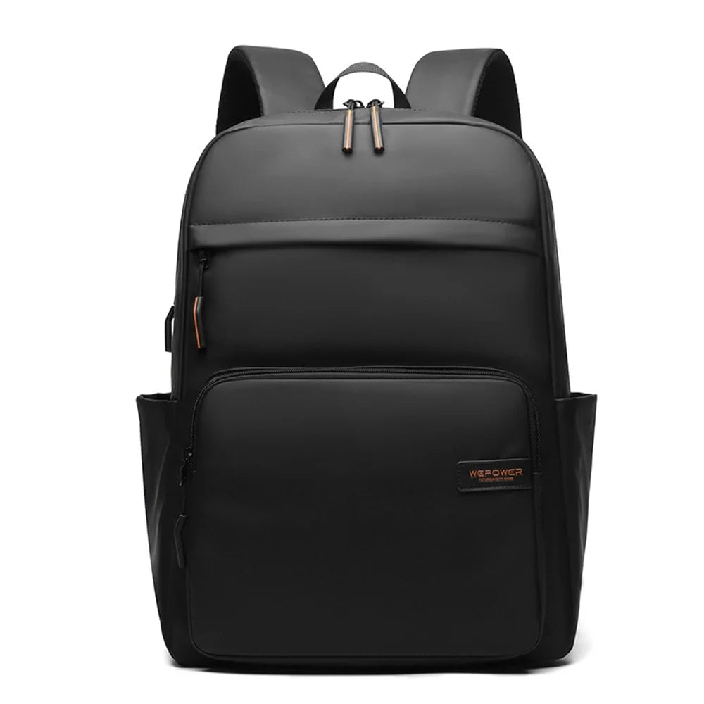 WEPOWER 3433 Business Commuter Backpack Men Large Capacity Waterproof Laptop Bag Travel Rucksack - Black - 1