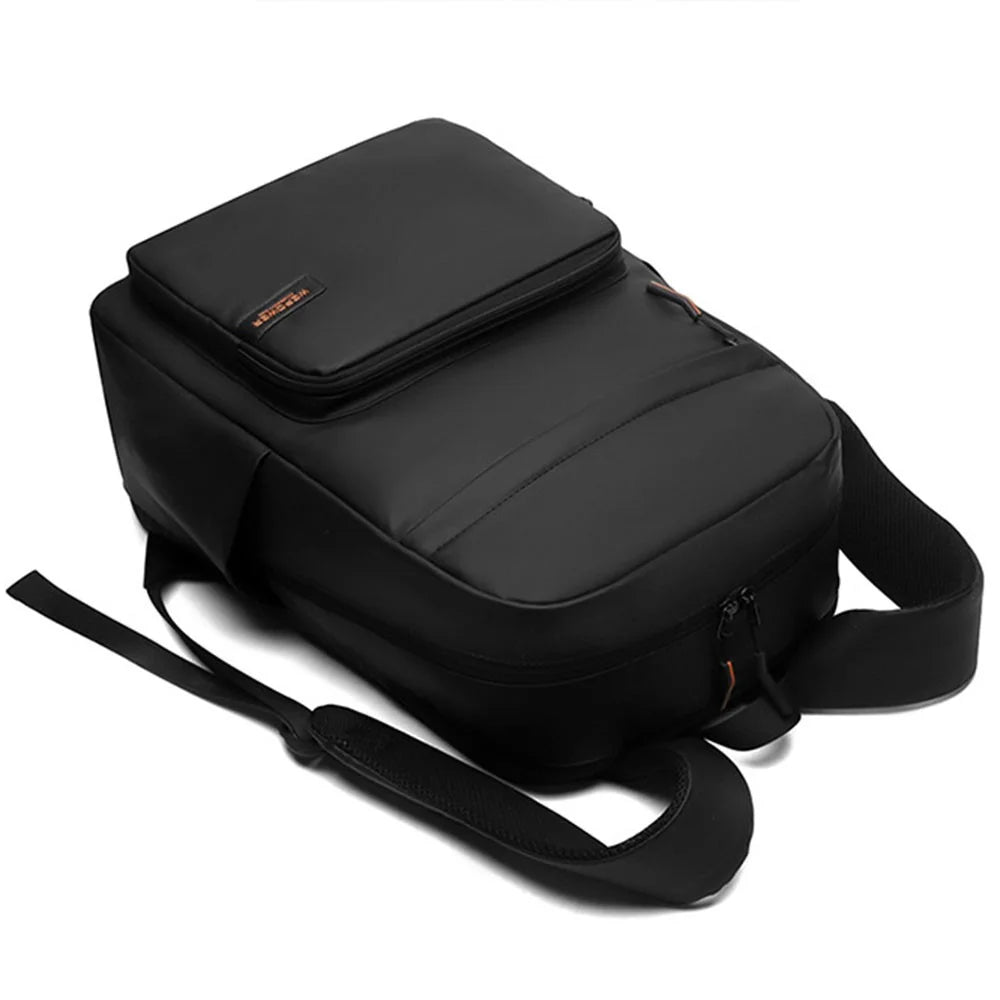 WEPOWER 3433 Business Commuter Backpack Men Large Capacity Waterproof Laptop Bag Travel Rucksack - Black - 3