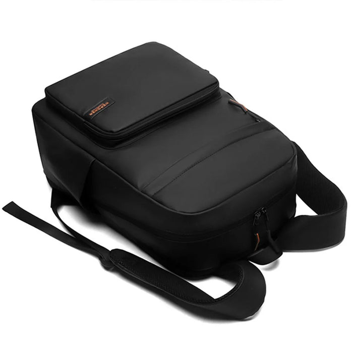 WEPOWER 3433 Business Commuter Backpack Men Large Capacity Waterproof Laptop Bag Travel Rucksack - Black - 3
