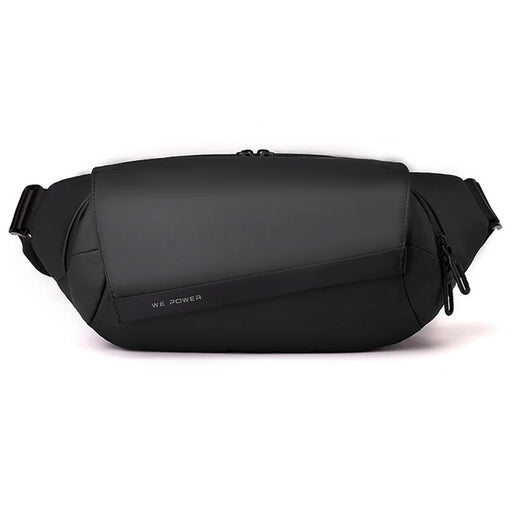WEPOWER 1100-66 Size S Casual Men Crossbody Chest Bag Waterproof Sports Waist Pack for iPad 7.9 Inch - Black - 1