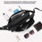 WEPOWER 1100-67 Size L Casual Men Crossbody Chest Bag Waterproof Sports Waist Pack for iPad 11 Inch - Black - 6