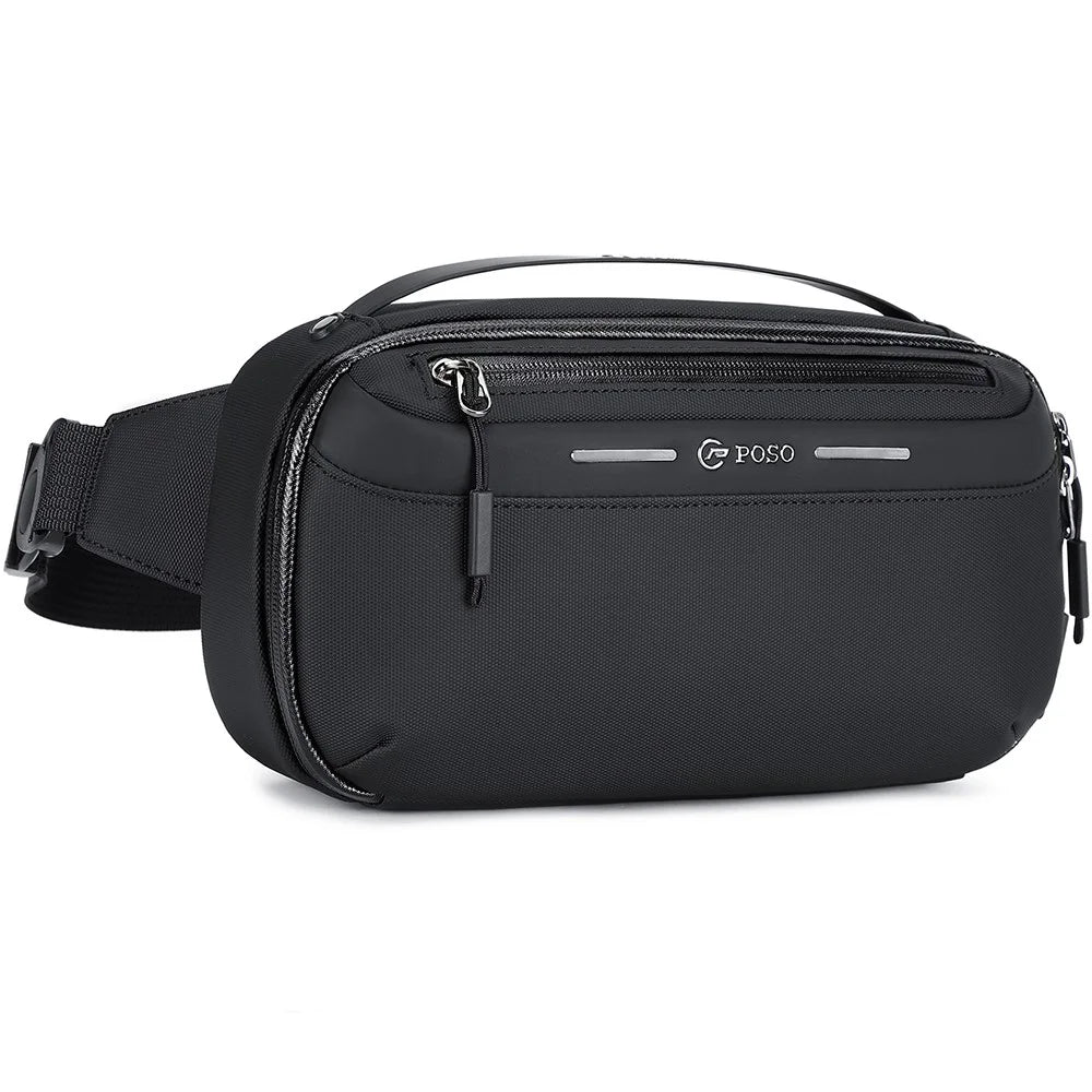 POSO PS-832 Multi-Functional Men Digital Accessory Organizer Bag Waterproof Single Shoulder Crossbody Bag - 1
