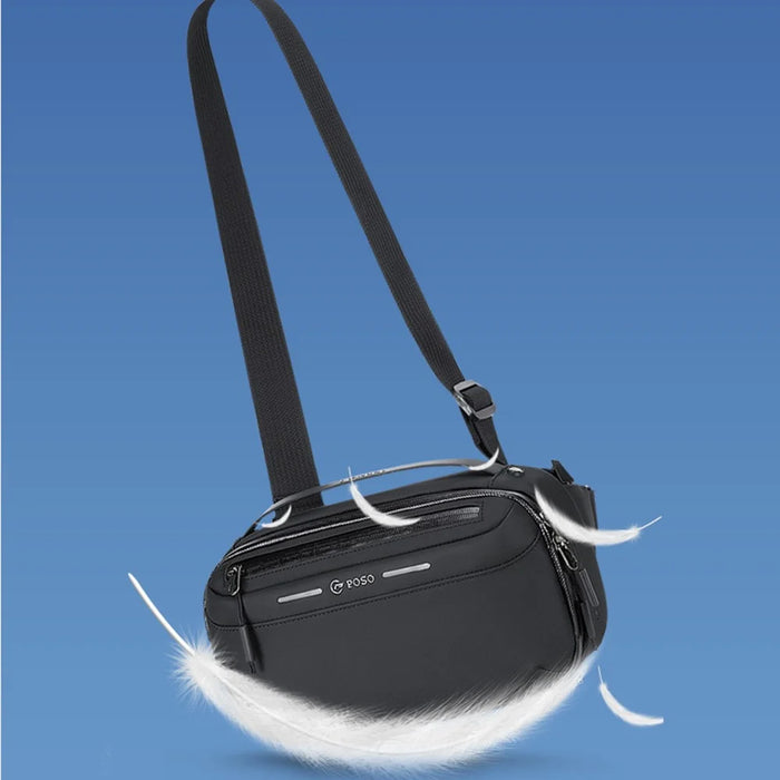 POSO PS-832 Multi-Functional Men Digital Accessory Organizer Bag Waterproof Single Shoulder Crossbody Bag - 7