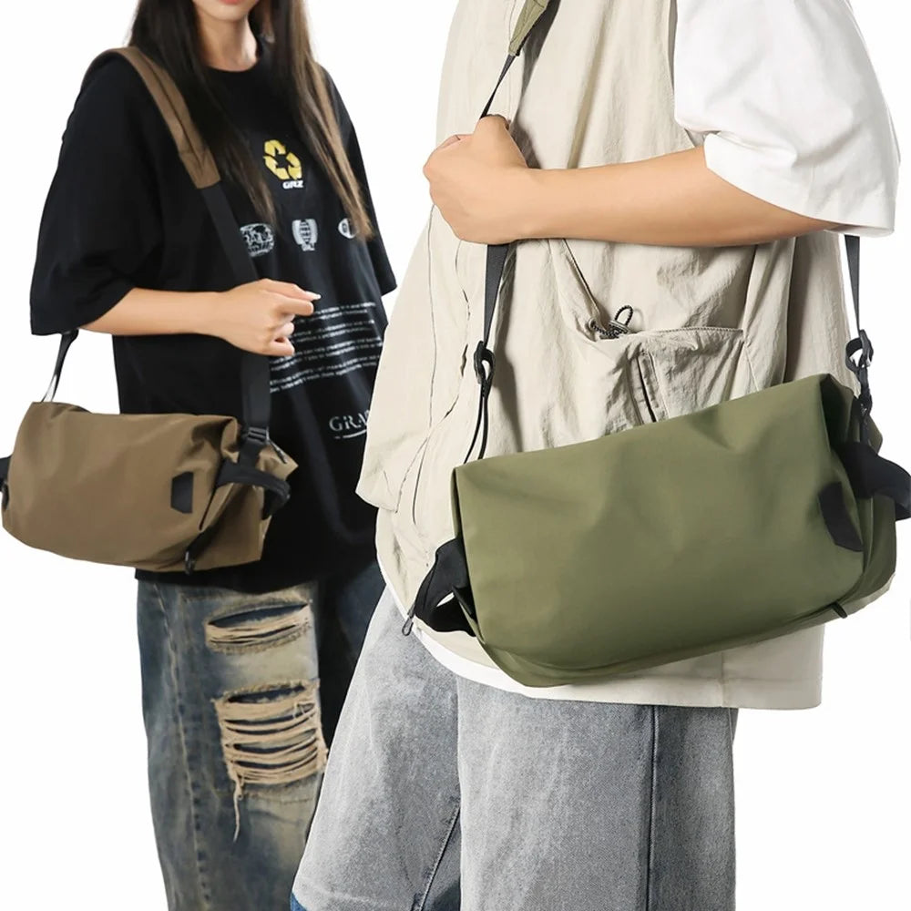 WEPOWER L9 Shoulder Crossbody Bag Lightweight Travel Sling Pack for Women / Men - Army Green - 5