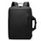 WEPOWER 1331 For 14 Inch Laptop Backpack Waterproof Oxford Fabric Daypack with External USB Port - Black - 1