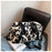 35L Large Capacity Carry On Gym Bag Fashion Leopard Print Oxford Fabric Travel Duffel Bag with Shoulder Strap - Black - 7
