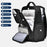 B789 Business Laptop Backpack Premium Feel Large Capacity Double Shoulder Bag for Men Travel Work - 3