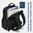 B789 Business Laptop Backpack Premium Feel Large Capacity Double Shoulder Bag for Men Travel Work - 4