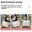 ZUOMANNI 2Pcs Women Short Trip Luggage Tote Oxford Fabric Multifunctional Carry On Travel Bag Set - White - 6