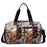 Large Capacity Travel Bag 20-35L Geometric Pattern Lightweight Tote Polyester Crossbody Handbag Shoulder Bag - Gray - 1