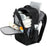 POSO PS-679 Laptop Backpack with Vacuum Sealed Compression Pouch Password Lock Expandable Travel Shoulder Bag - Black - 3