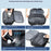 POSO PS-679 Laptop Backpack with Vacuum Sealed Compression Pouch Password Lock Expandable Travel Shoulder Bag - Black - 6