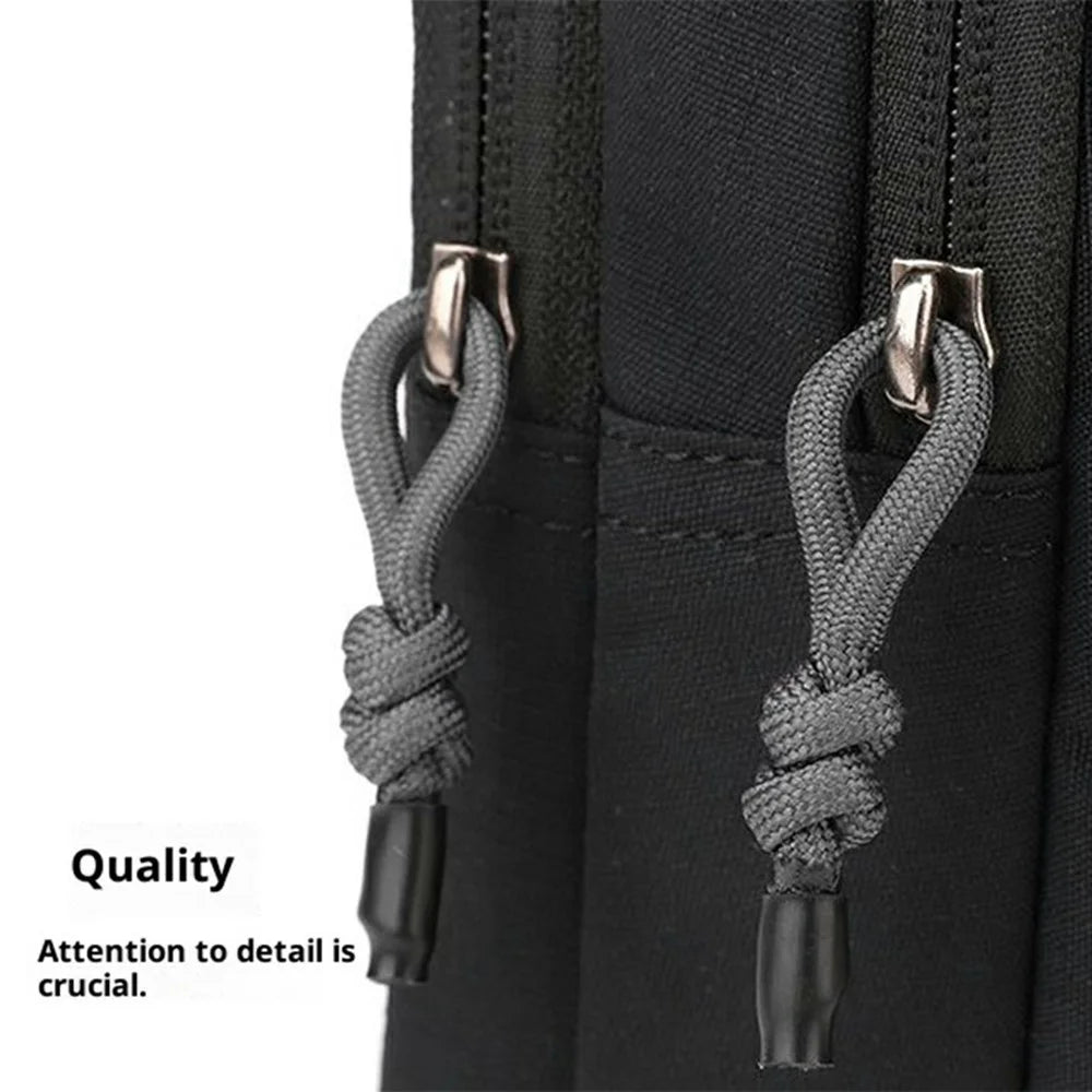 WEPOWER 2204# Chest Bag Unisex Casual Commute Crossbody Pack for Cycling / Sports / Travel / Outdoor Activities - Black - 5