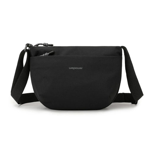 WEPOWER 2205 Casual Nylon Crossbody Bag Travel Commute Shoulder Pack for Men Women - Black - 1