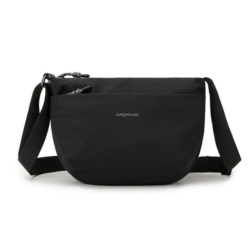WEPOWER 2205 Casual Nylon Crossbody Bag Travel Commute Shoulder Pack for Men Women - Black - 1