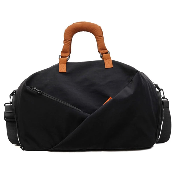 Sports Gym Bag Wet Dry Separation Yoga Bag Lightweight Short Trip Travel Bag Handheld Small Luggage Bag - Black - 1