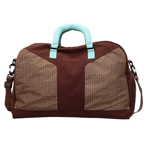 Fitness Bag Gym Swim Bag Dry Wet Separation Travel Duffel Shoulder Crossbody Luggage Bag for Women - Coffee - 1