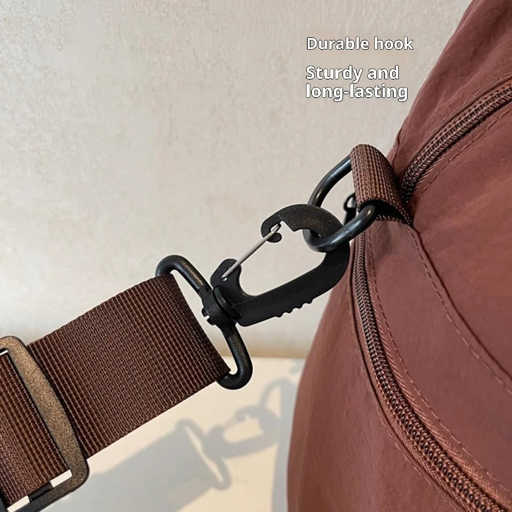 Fitness Bag Gym Swim Bag Dry Wet Separation Travel Duffel Shoulder Crossbody Luggage Bag for Women - Coffee - 6