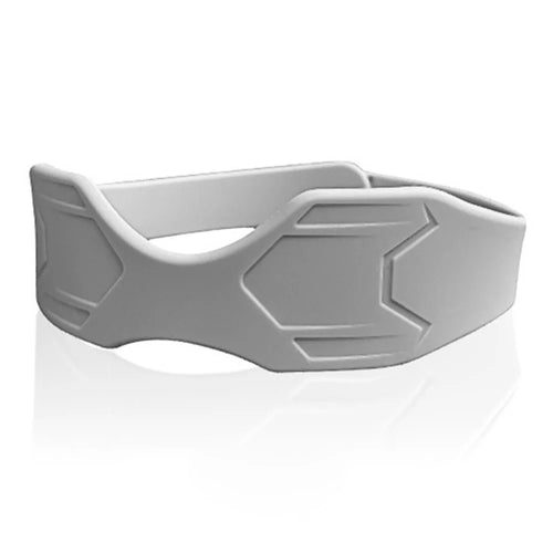 XX-025 1Pc Sports Silicone Patella Strap Lightweight Breathable Knee Support Brace Joint Stabilization Pressure Relief - Grey - 1