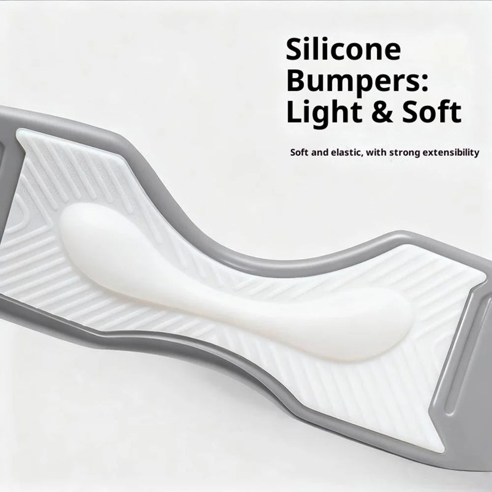 XX-025 1Pc Sports Silicone Patella Strap Lightweight Breathable Knee Support Brace Joint Stabilization Pressure Relief - Grey - 4