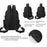 WEPOWER 2207# Lightweight Commuter Backpack Unisex Casual Travel Daypack Double Shoulder Bag - Black - 5