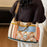 Large Capacity Gym Bag Expandable Handbag Dry Wet Separation Travel Duffel with Shoulder Strap - Brown - 3