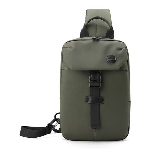 WEPOWER 1310# Casual Chest Bag Large Capacity Shoulder Pack Trendy Minimalist Design Practical Crossbody Bag - Army Green - 1