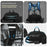 WEPOWER 883# Unisex Backpack Waist Bag Chest Pack Convertible Lightweight Pouch for Sports / Cycling / Travel - Black - 6