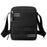 WEPOWER 2320 Solid Color Small Crossbody Bag Waterproof Casual Men Shoulder Pack for Commute Travel - Black - 1