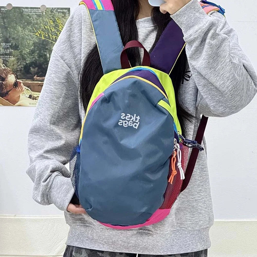 90178 Nylon Hiking Backpack Lightweight Travel Backpack Breathable Cycling Sports Bag with Independent Compartment - 2