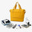 DSDSU Expandable Large Capacity Travel Bag Waterproof Gym Bag Luggage Organizer with Ergonomic Handle - Yellow - 4