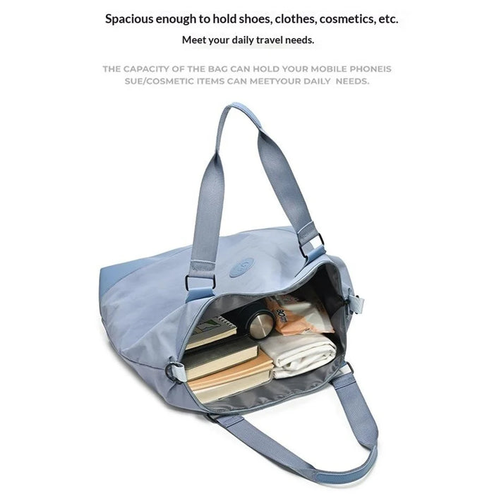 TIANCHENG Large Capacity Lightweight Handbag Travel Organizer Maternity Hospital Bag Short Trip Duffel for Business / Swimming / Yoga - Blue - 5