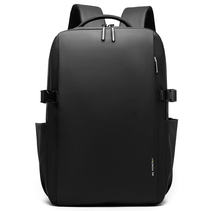 WEPOWER 3426 Casual Commuter Backpack Large Capacity Laptop Bag for Students / Business Travel Daypack - Black - 1