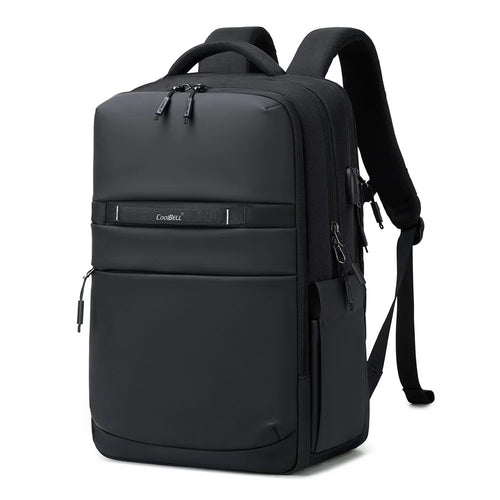 COOLBELL CB-8316 15.6 Inch Laptop Backpack for Men Business / Short Trip Travel Bag Splash-Proof Daypack - Black - 1