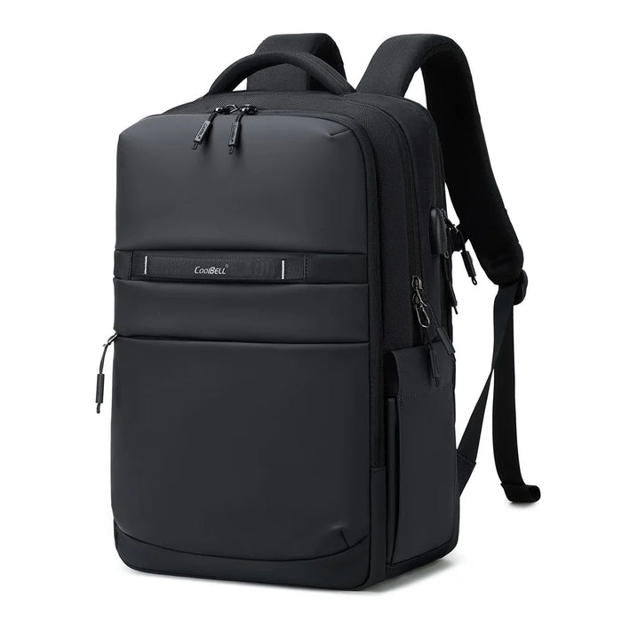 COOLBELL CB-8316 15.6 Inch Laptop Backpack for Men Business / Short Trip Travel Bag Splash-Proof Daypack - Black - 1