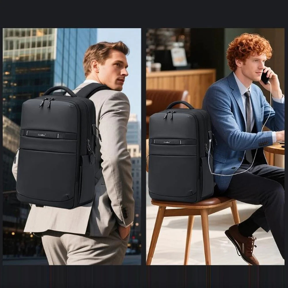 COOLBELL CB-8316 15.6 Inch Laptop Backpack for Men Business / Short Trip Travel Bag Splash-Proof Daypack - Black - 6