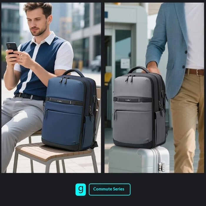 COOLBELL CB-8316 15.6 Inch Laptop Backpack for Men Business / Short Trip Travel Bag Splash-Proof Daypack - Black - 7