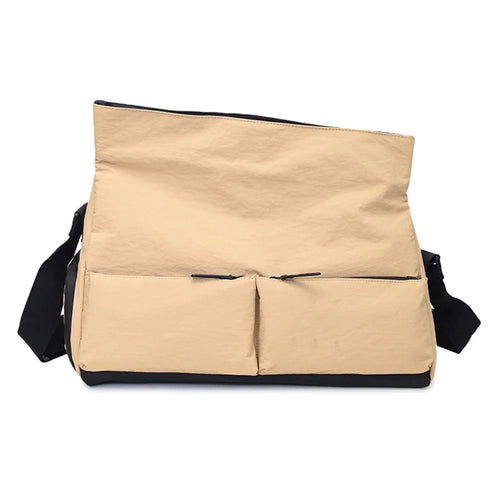 Fitness Bag for Women / Men Large Capacity Yoga Storage Bag Swimming Bag Handheld Travel Bag - Khaki - 1