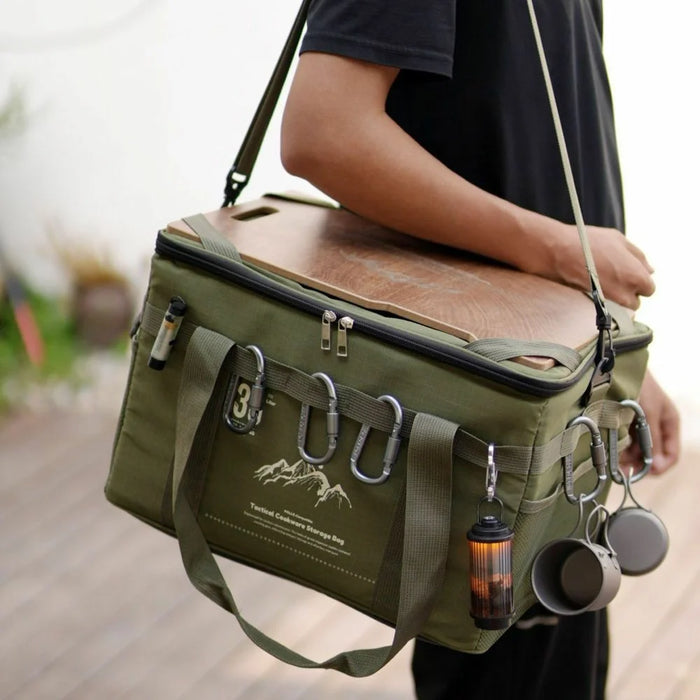 SNLM-361 36L Outdoor Tactical Storage Bag with Table Board Multi-Function Camping Bag for Outdoor - Green - 1