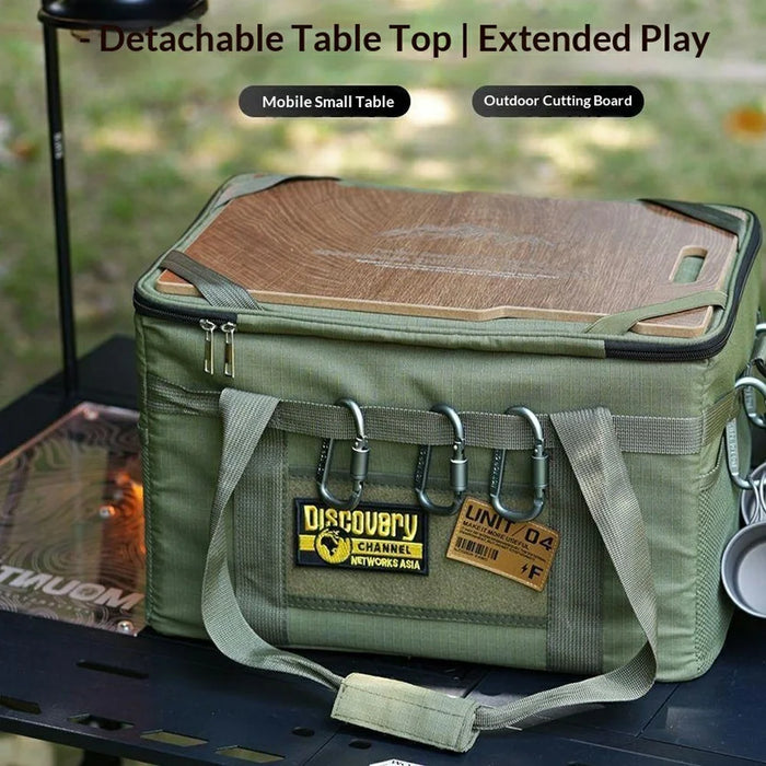 SNLM-361 36L Outdoor Tactical Storage Bag with Table Board Multi-Function Camping Bag for Outdoor - Green - 2