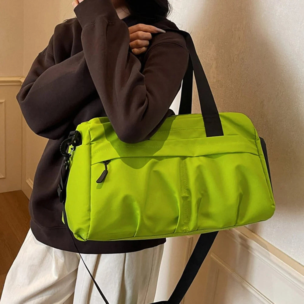 CM7612 Sports Gym Bag Large Capacity Crossbody Travel Bag Shoulder Tote Bag for Outdoor - Green - 3