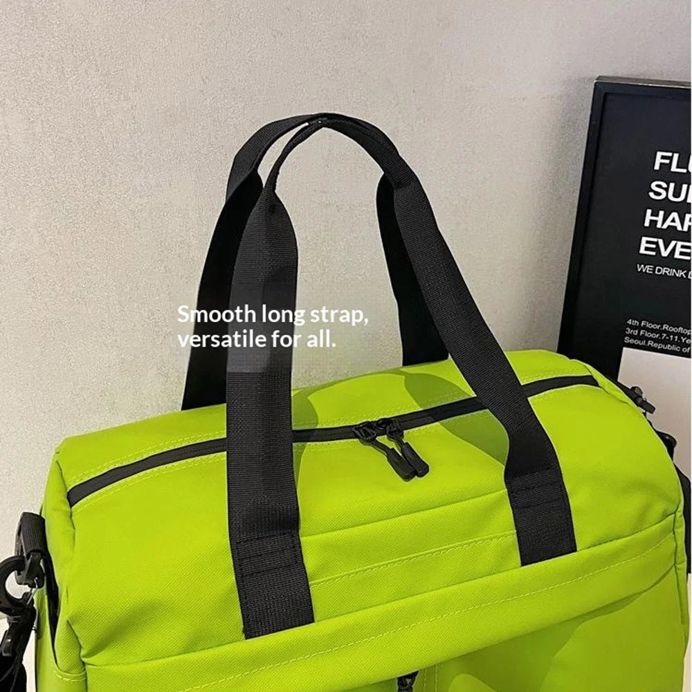 CM7612 Sports Gym Bag Large Capacity Crossbody Travel Bag Shoulder Tote Bag for Outdoor - Green - 6
