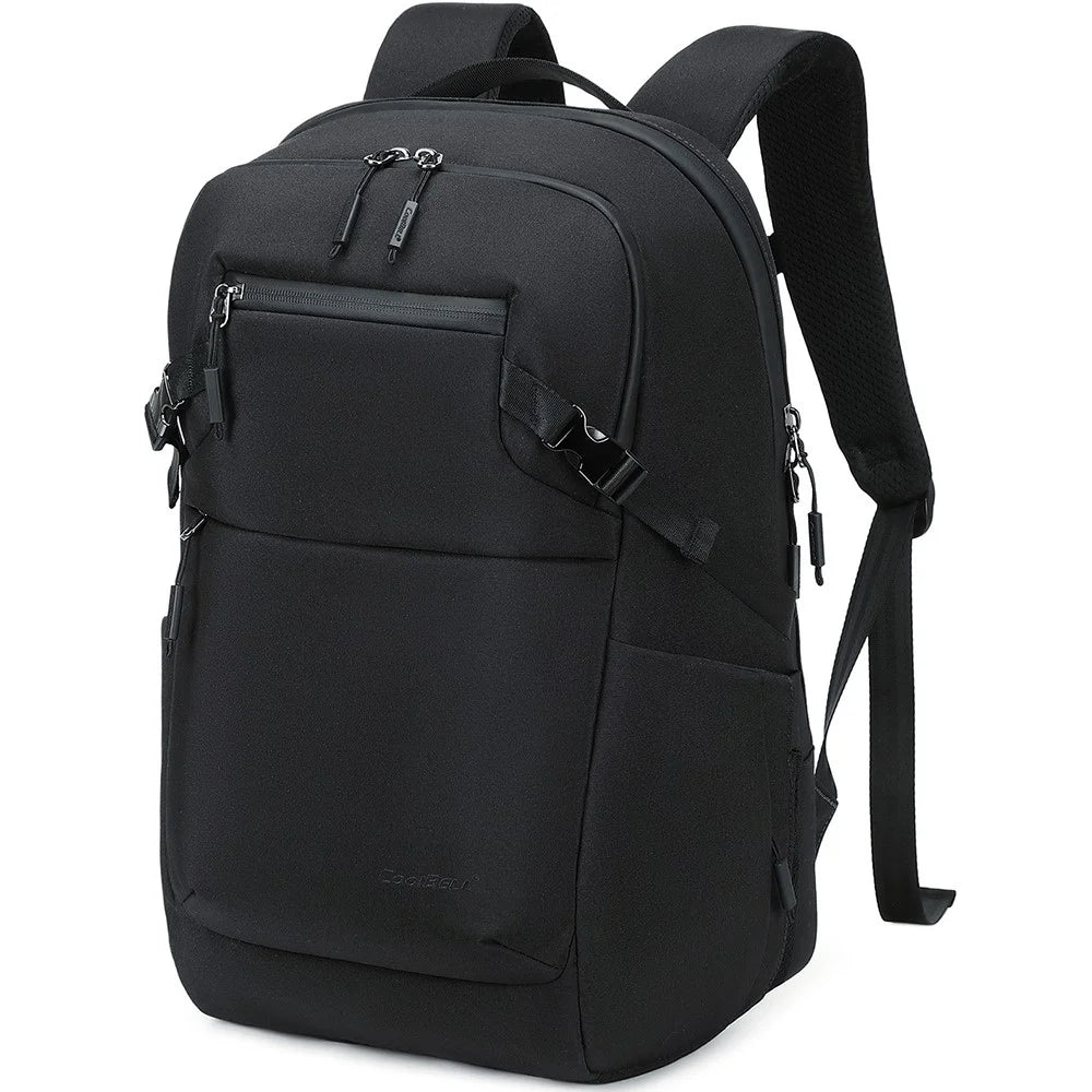 COOLBELL CB-8318 30L Breathable Business Travel Backpack Large Capacity Waterproof 15 inch Laptop Storage Bag - Black - 1