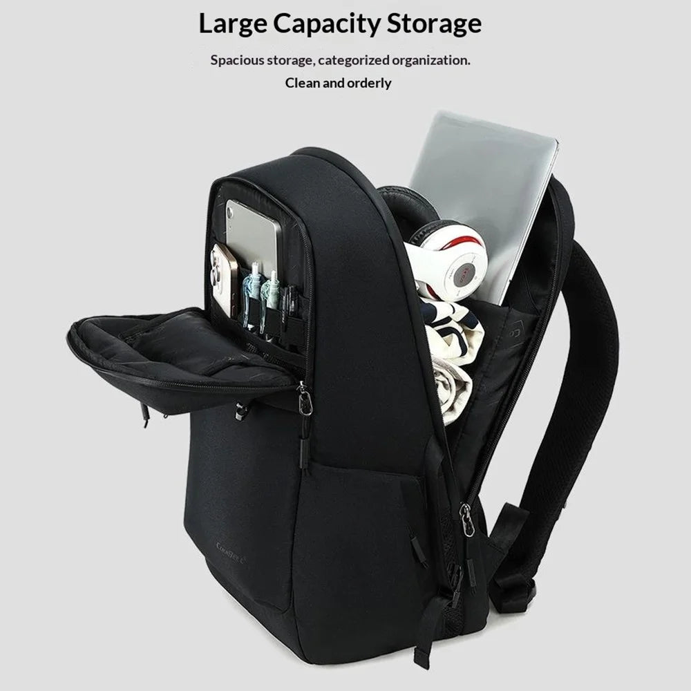 COOLBELL CB-8318 30L Breathable Business Travel Backpack Large Capacity Waterproof 15 inch Laptop Storage Bag - Black - 5