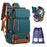 30L Large Capacity Shoulder Bag for 16 Inch Laptop Oxford Fabric Waterproof Travel Backpack - Peacock Blue - 1