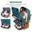 30L Large Capacity Shoulder Bag for 16 Inch Laptop Oxford Fabric Waterproof Travel Backpack - Peacock Blue - 3